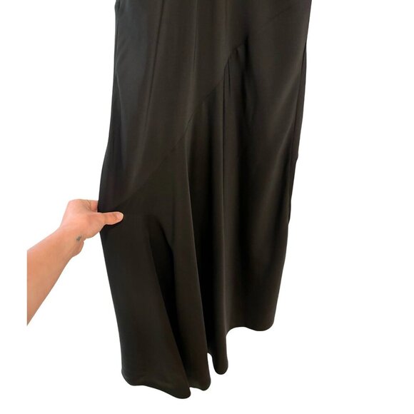 NWOT Theory Bias-Cut Dress in Silk Georgette, Black, Size Small - Picture 4 of 6